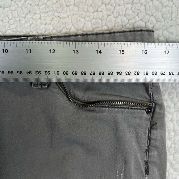 Seven 7 Jeans Women’s Size 10 (Actual 33x29) Gray Slim Straight Leg Mid Rise - Picture 13 of 16